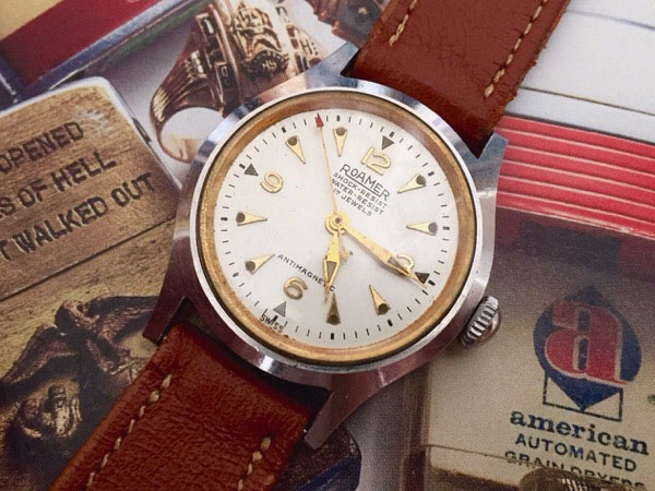 ローマー ROAMER 1950年代 スイス製 手巻き式 ビンテージウォッチ |  アンティーウオッチマンはROLEX（ロレックス）・OMEGA（オメガ）・TUDOR（チュードル）などアンティーク腕時計の委託通販専門店—時計 の委託・アンティーウオッチマン