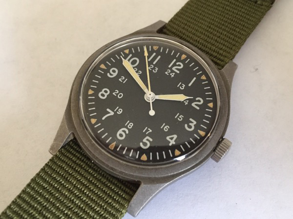 ハミルトン アメリカ軍用時計 GG-W-113 米軍官給品 ハック付き