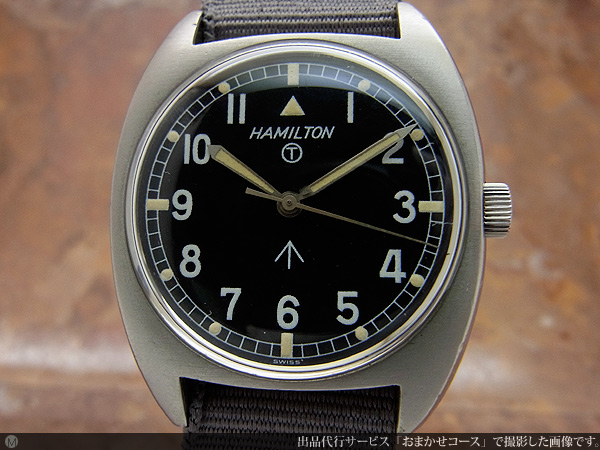 ハミルトン Hamilton イギリス軍用時計 英国陸軍官給品 ブロードアロー W10 6645 99 ミリタリーウォッチ ワンピースケース ハック付き 手巻き 時計の委託通販 アンティーウオッチマン