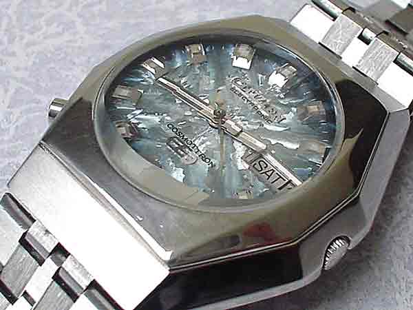 シチズン コスモトロンスペシャル ブルー結晶文字盤 カットガラス 電池交換済 美品 |  アンティーウオッチマンはROLEX（ロレックス）・OMEGA（オメガ）・TUDOR（チュードル）などアンティーク腕時計の委託通販専門店—時計 の委託・アンティーウオッチマン