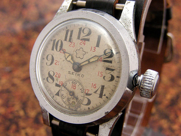セイコー 精工舎 日本海軍航空隊用時計 桜マーク 2重ケース 希少品 