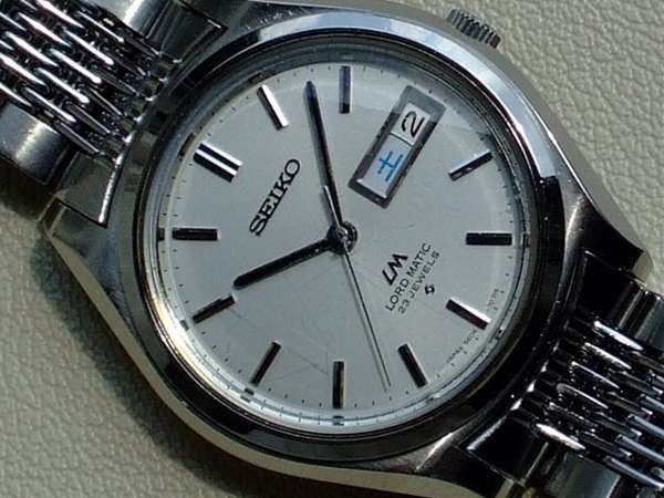 【店舗】【OH済】SEIKO ロードマチック 5606-7070 SS 白銀色 極初期品 時計