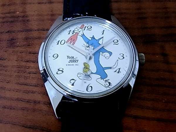 【昭和レトロ・希少ビンテージ、新品未使用】セイコー トムとジェリー 腕時計