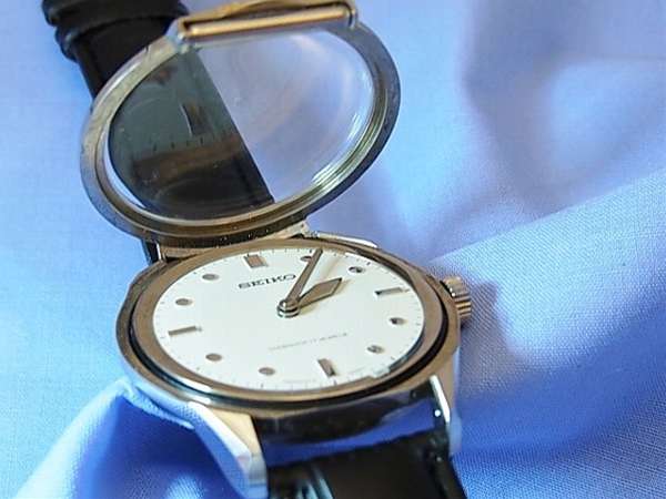 セイコー 40年前の手巻式 風防開閉式 盲人用時計 諏訪セイコー製 未使用の美品 | アンティーウオッチマンはROLEX（ロレックス