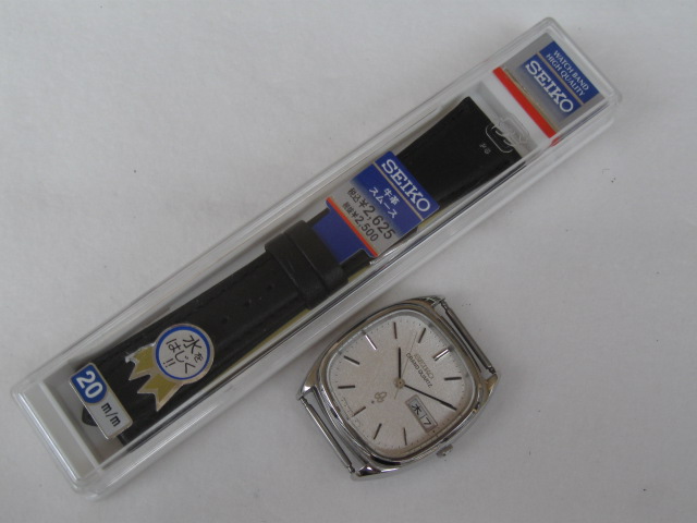 セイコー グランドクオーツ 4843-5010 GRAND QUARTZ 未使用の革バンド付き  アンティーウオッチマンはROLEX（ロレックス）・OMEGA（オメガ）・TUDOR（チュードル）などアンティーク腕時計の委託通販専門店—時計の委託・アンティーウオッチマン