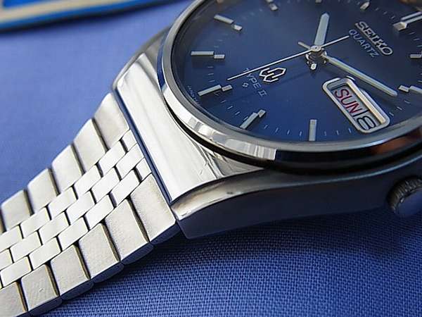 セイコー タイプ2 美品 ブルー文字盤 1977年製造 - 腕時計(アナログ)