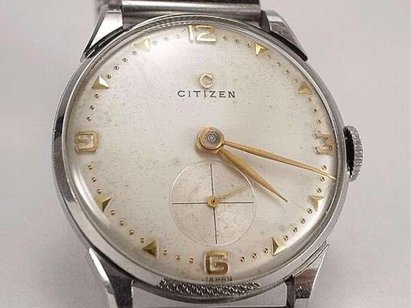 シチズン CITIZEN スモールセコンド Cマーク アラビア数字&クサビ