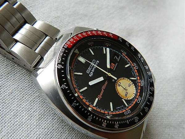 セイコー 5スポーツ スピードタイマー 赤黒ベゼル 6139-6032 |  アンティーウオッチマンはROLEX（ロレックス）・OMEGA（オメガ）・TUDOR（チュードル）などアンティーク腕時計の委託通販専門店—時計 の委託・アンティーウオッチマン