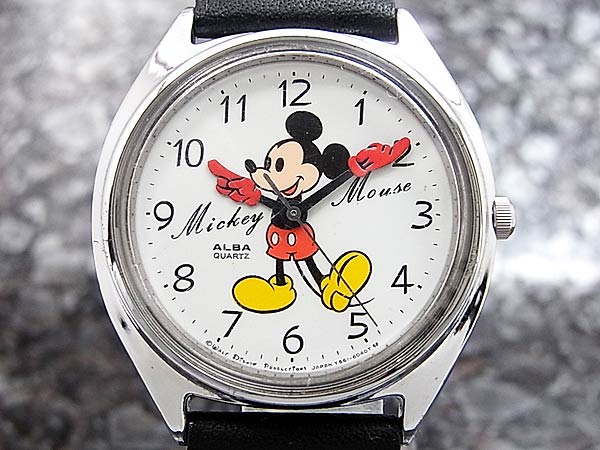 即出荷 アルバ セイコー ミッキーマウス 腕時計 ヴィンテージ 電池式 