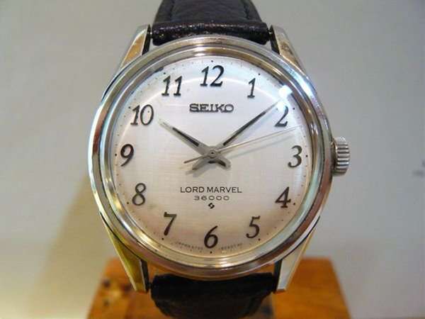 セイコー SEIKO ロードマーベル36000 全数字・絹目文字盤 5740-8000 手 