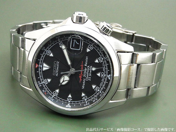 セイコー SEIKO アルピニスト 4S15-6000 黒文字盤 保証書・取説・他付属 オートマチック |  アンティーウオッチマンはROLEX（ロレックス）・OMEGA（オメガ）・TUDOR（チュードル）などアンティーク腕時計の委託通販専門店—時計の委託・アンティーウオッチマン