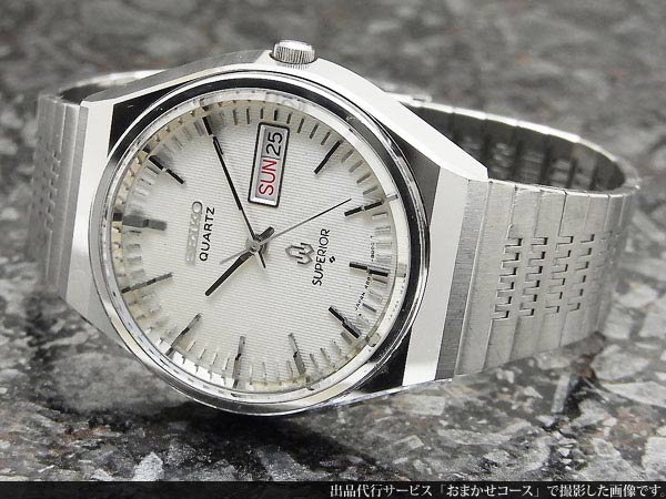 セイコー SEIKO 48クオーツ スーペリア 4883-8001 ギョーシェ文字盤