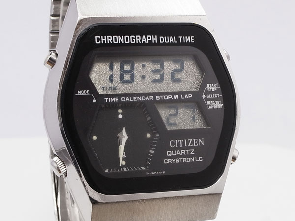 シチズン 初代デジアナ腕時計 Crystron 41-9010 | 時計の委託通販【アンティーウオッチマン】