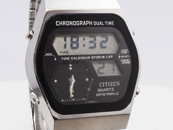 【超歓迎】CITIZEN デジアナ OCEANO 腕時計 ヴィンテージ 完動品 80s 時計