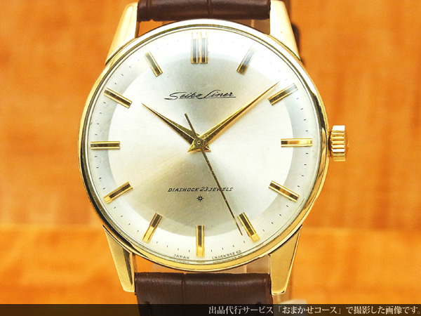 西03】J14100E SEIKO 14K GOLD FILLED 23石腕時計中古ので保証なし現状販売