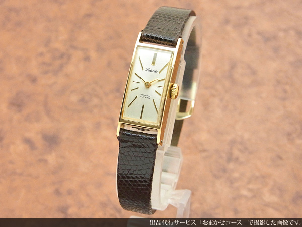 JAPAN15-004O腕時計ビンテージ Lady SEIKO 14金 稼働品 手巻き 14KWG 63