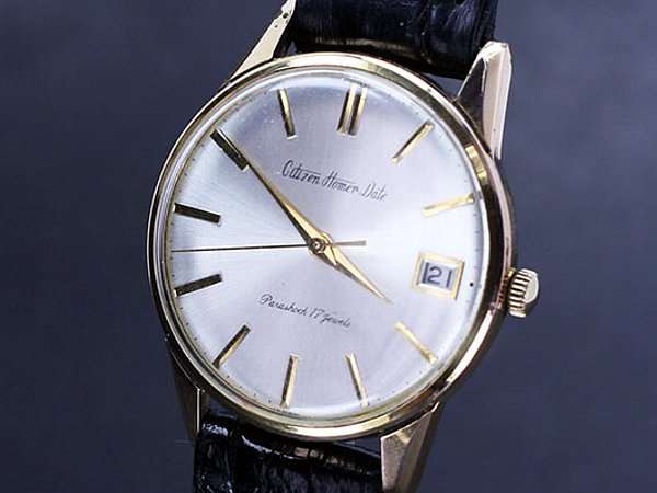 CITIZEN 17石 手巻き 時計 デイト - 腕時計(アナログ)