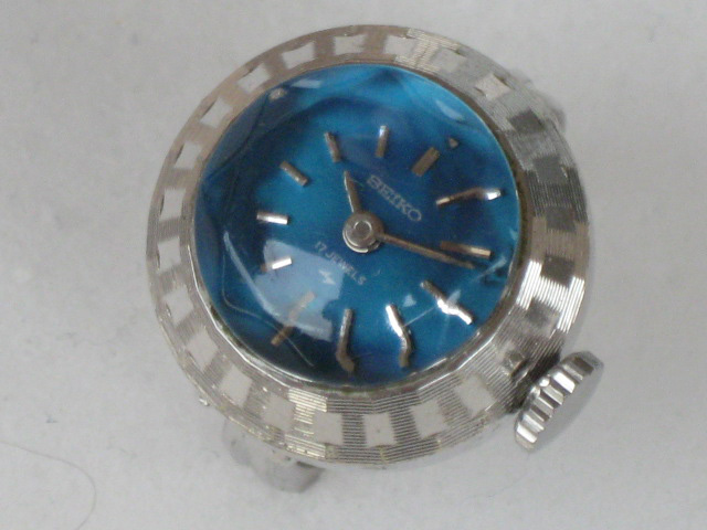 セイコー 指輪型時計 レディース 17石 手巻き 11-0290 カットガラス