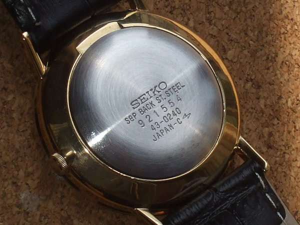 SEIKO SEIKO セイコー SGP 43-0180 クオーツ メンズ 腕時計 アンティーク ゴールド色