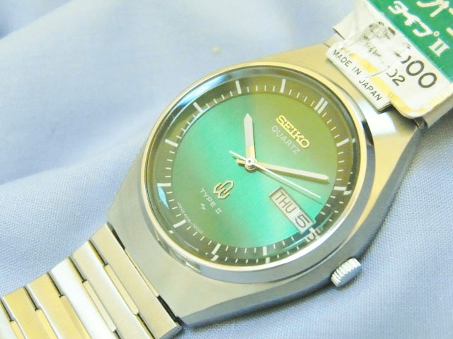 SEIKO TYPE2 セイコー 腕時計 レトロ TYPE-Ⅱ ビンテージ 緑