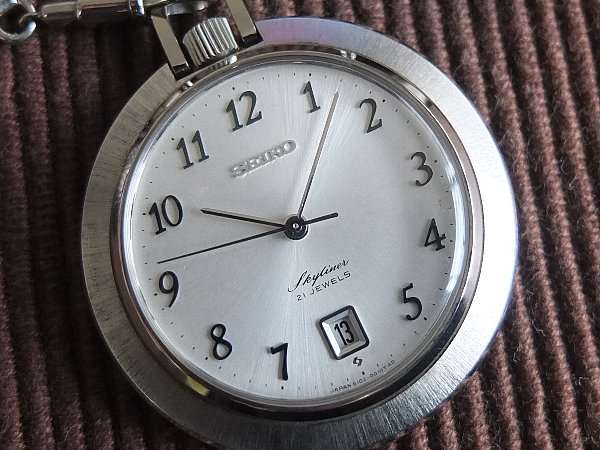 セイコー スカイライナー 懐中時計 手巻き 6102-0010 美品 | 時計の 