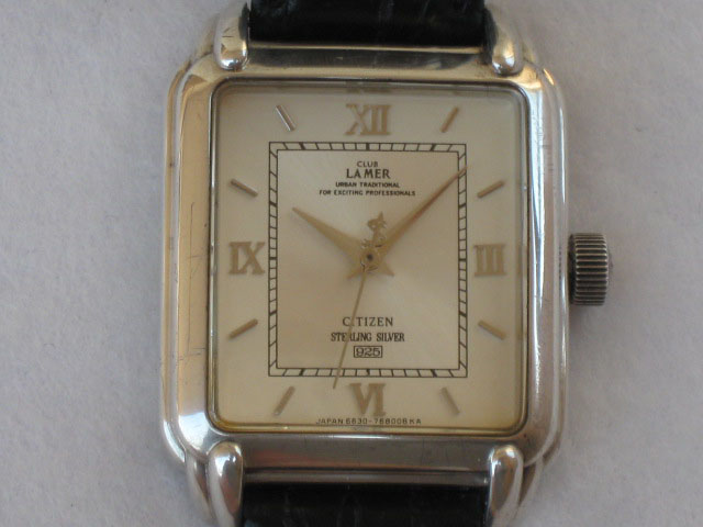 シチズン クラブラメール 10周年記念限定モデル 銀無垢 手巻き時計