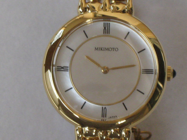 新商品!新型 MIKIMOTO パール腕時計　18k