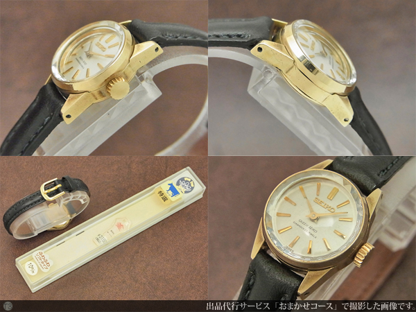 希少‼️王冠メダリオン カットガラス QUEEN SEIKO 手巻き 腕時計