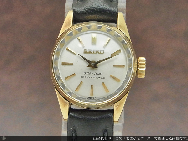 セイコー SEIKO クイーンセイコー 王冠メダリオン カットガラス 14WGF 