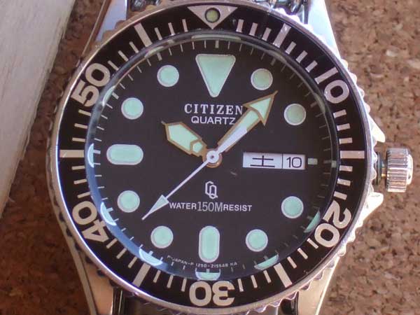 シチズン CITIZEN QUARTZ 150mダイバース-