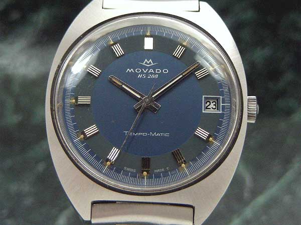 ○モバード テンポマチック HS288 MOVADO TEMPO-MATIC横約38? - 腕時計