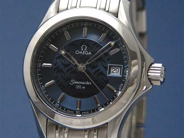 オメガ シーマスター ジャック・マイヨール 2000 レディース クオーツ アンティーウオッチマンはROLEX（ロレックス）・OMEGA（オメガ ）・TUDOR（チュードル）などアンティーク腕時計の委託通販専門店—時計の委託・アンティーウオッチマン