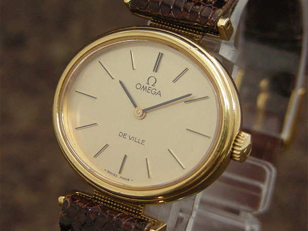 比較的美品！オメガ DE VILLE 手巻 金張20μ 1970年代 稼働品 - 時計