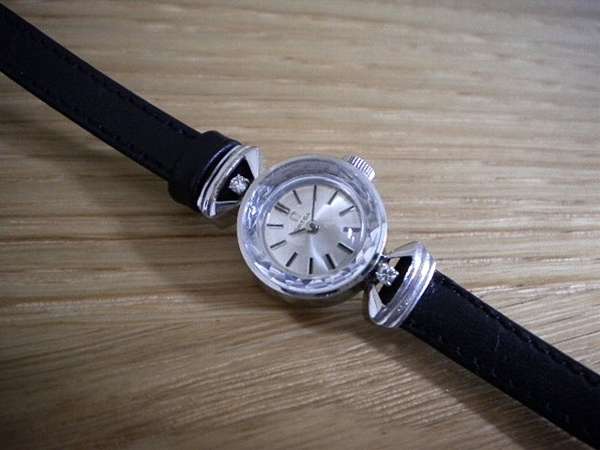 即納安いオメガ ● 手巻き 腕時計 プラチナ製 2Pダイヤモンド cal.481 レディース 15551 OMEGA platina vintage watch 42-15 その他