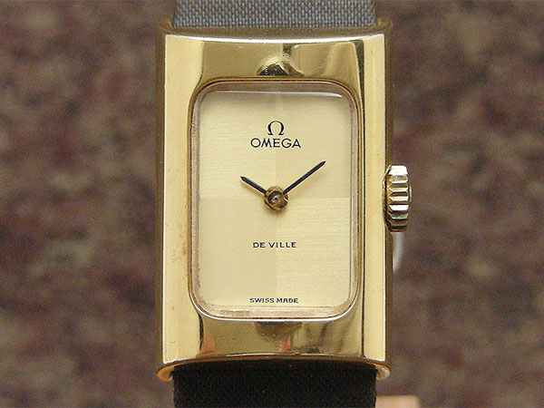 オメガ デビル GF 肉厚レクタンギュラーケース 手巻き おしゃれな4分割ダイヤル レディースウォッチ GF尾錠付属 |  アンティーウオッチマンはROLEX（ロレックス）・OMEGA（オメガ）・TUDOR（チュードル）などアンティーク腕時計の委託通販専門店—時計の委託・アンティー  ...