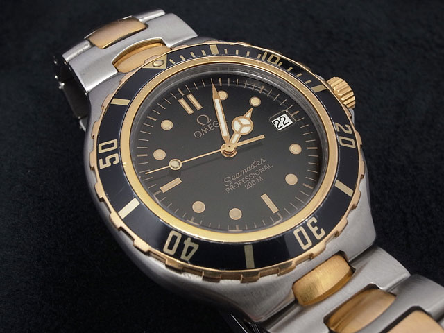 オメガ シーマスター プロフェッショナル 200Mダイバー K18コンビ クォーツ | アンティーウオッチマンはROLEX（ロレックス）・OMEGA（ オメガ）・TUDOR（チュードル）などアンティーク腕時計の委託通販専門店—時計の委託・アンティーウオッチマン