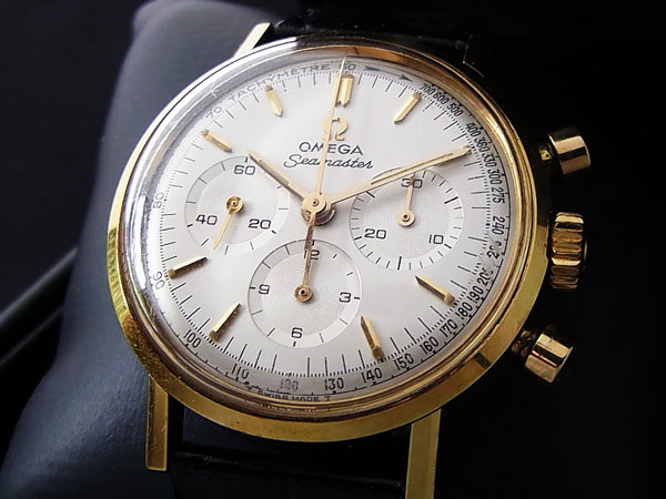 オメガ シーマスター 3レジスタークロノグラフ Cal.321 手巻き | アンティーウオッチマンはROLEX（ロレックス）・OMEGA（オメガ ）・TUDOR（チュードル）などアンティーク腕時計の委託通販専門店—時計の委託・アンティーウオッチマン