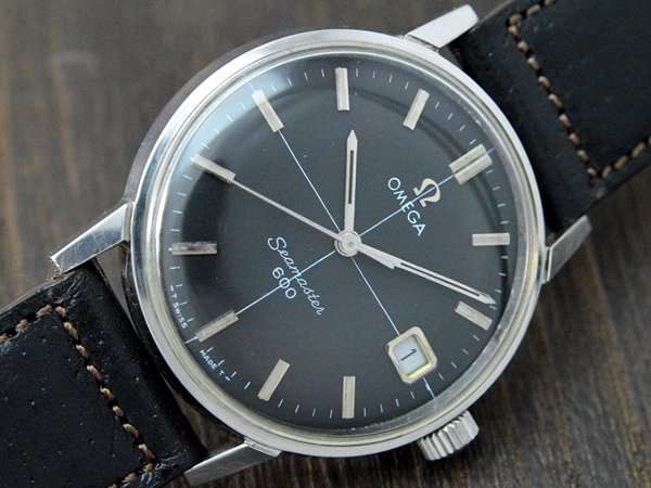 オメガ OMEGA シーマスター600デイト SEAMASTER600 DATE 136.011 ブラックダイヤル Ω尾錠付き 精度良好 1965年製  | アンティーウオッチマンはROLEX（ロレックス）・OMEGA（オメガ）・TUDOR（チュードル）などアンティーク腕時計の委託通販専門店—時計の委託・アンティー  ...