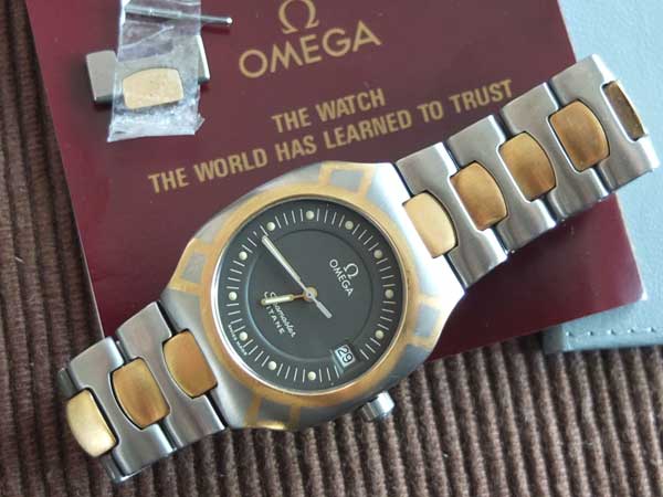 正規品【新品電池】OMEGA ポラリス/18K シーマスター 美品 動作良好