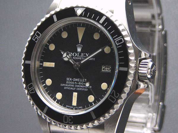 ロレックス シードゥエラー SEA-DWELLER Ref.1665 日ロレ明細つき | アンティーウオッチマンはROLEX（ロレックス ）・OMEGA（オメガ）・TUDOR（チュードル）などアンティーク腕時計の委託通販専門店—時計の委託・アンティーウオッチマン