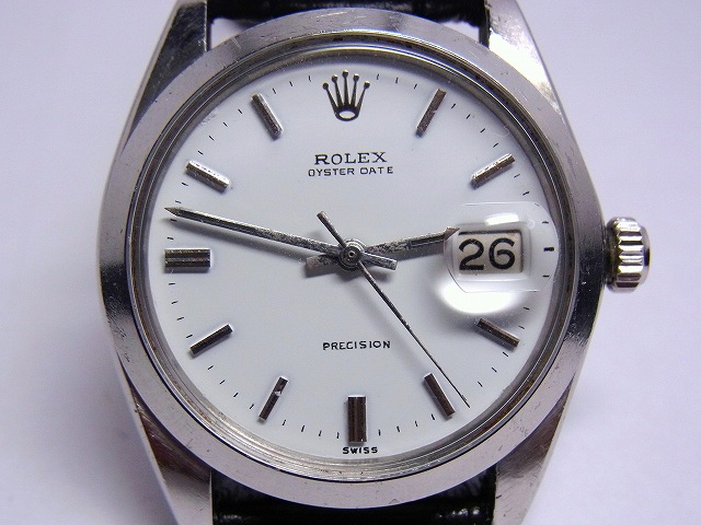 ロレックス ROLEX Ref.6694 オイスタープレシジョン ホワイトダイヤル | アンティーウオッチマンはROLEX（ロレックス ）・OMEGA（オメガ）・TUDOR（チュードル）などアンティーク腕時計の委託通販専門店—時計の委託・アンティーウオッチマン