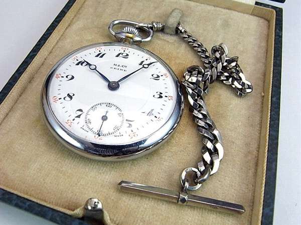 H.I.Co SEINE スイス製 懐中時計 アンティークチェーン付属 | 時計の 